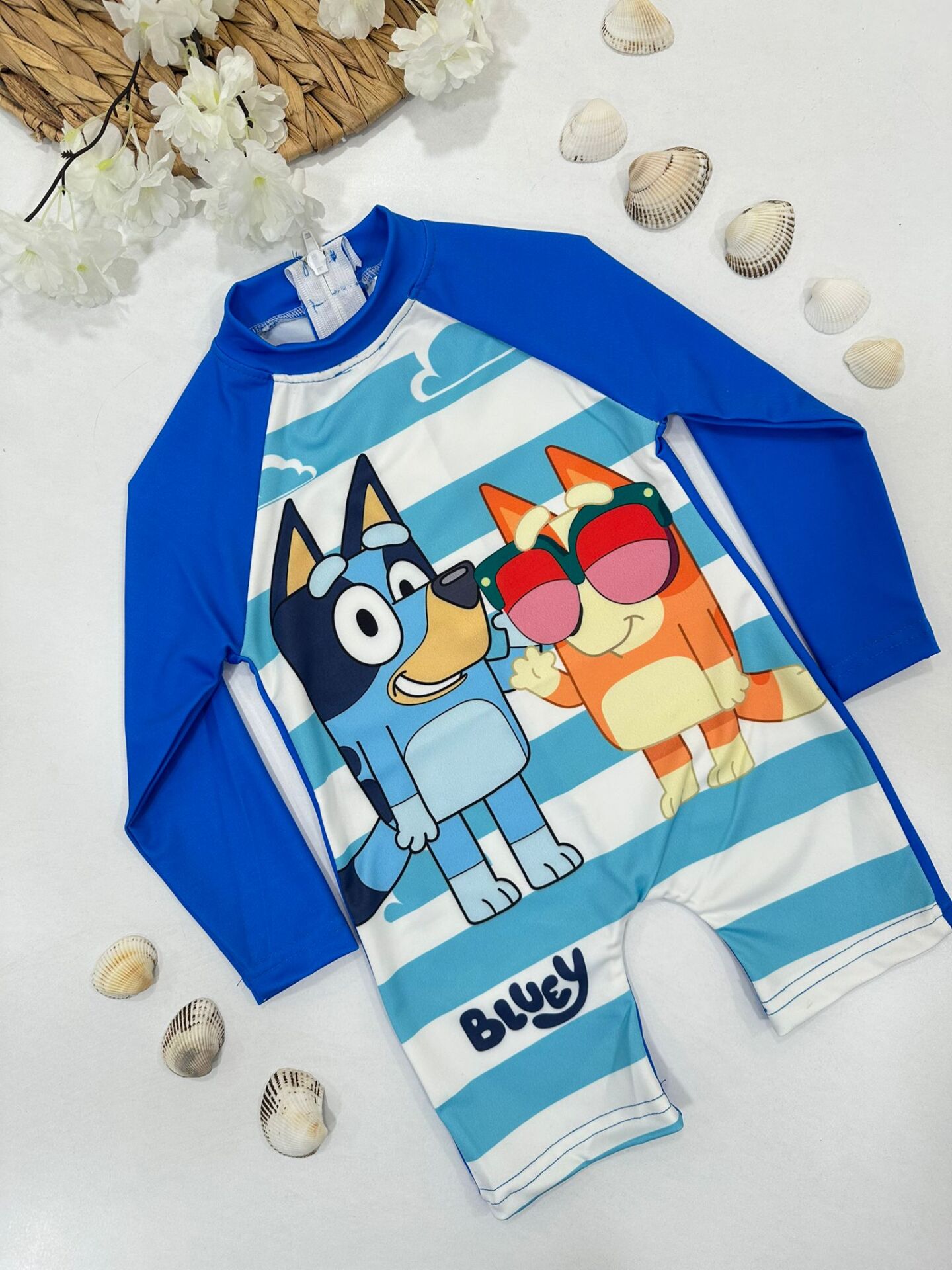 Bluey Karakterli Uzun Kollu Mayo Tulum