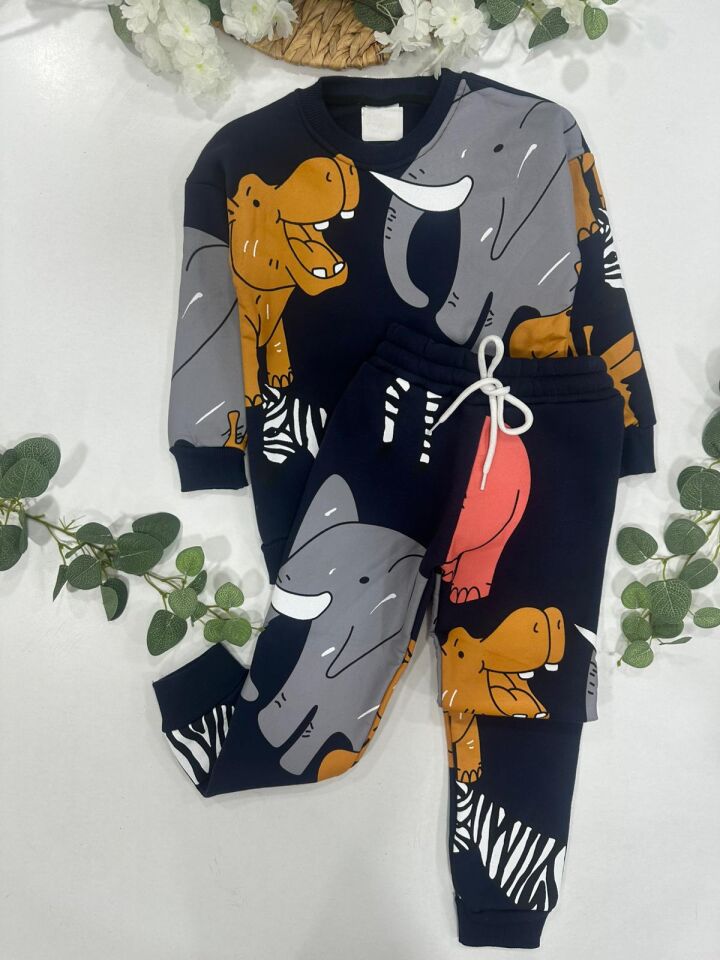 ERKEK ÇOCUK 3 İP ŞARDONLU EŞOFMAN TAKIMI