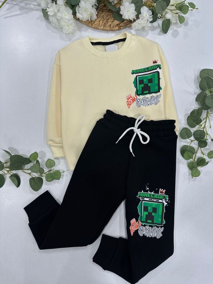 ERKEK ÇOCUK 3 İP ŞARDONLU EŞOFMAN TAKIMI