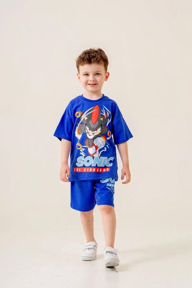 ERKEK ÇOCUK BASKILI ŞORTLU TAKIM