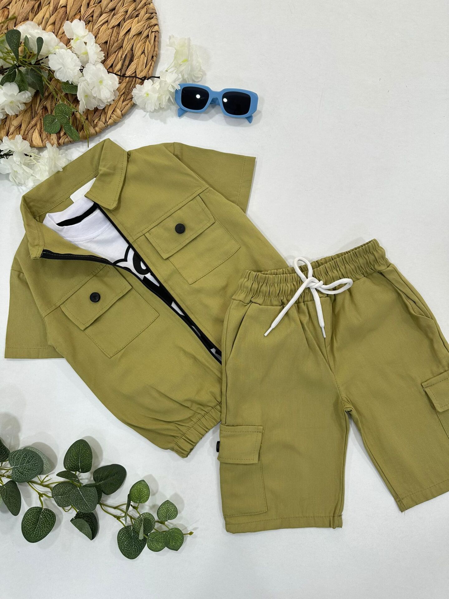 ERKEK ÇOCUK GABARDİN 3'LÜ TAKIM