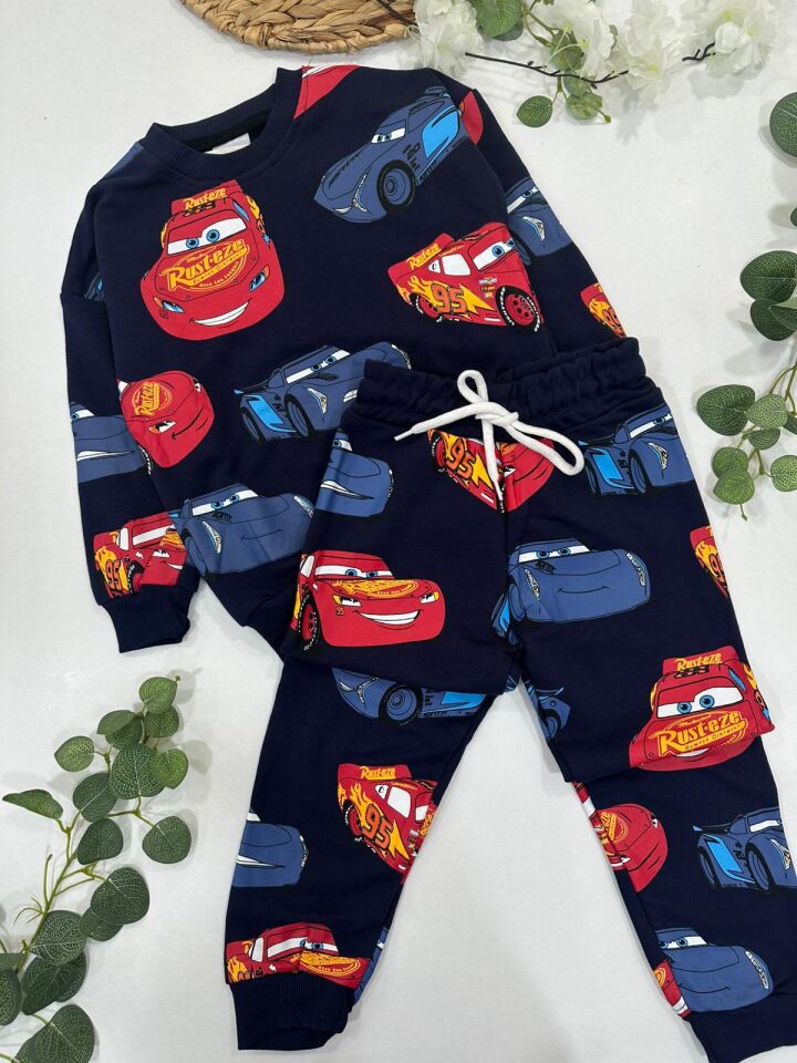 ERKEK ÇOCUK HOT WEELS BASKILI EŞOFMAN TAKIMI