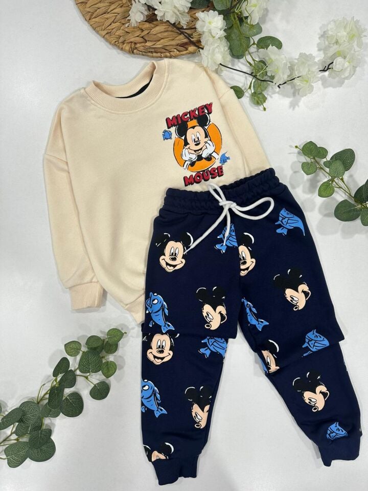 ERKEK ÇOCUK MICKEY BASKILI EŞOFMAN TAKIMI