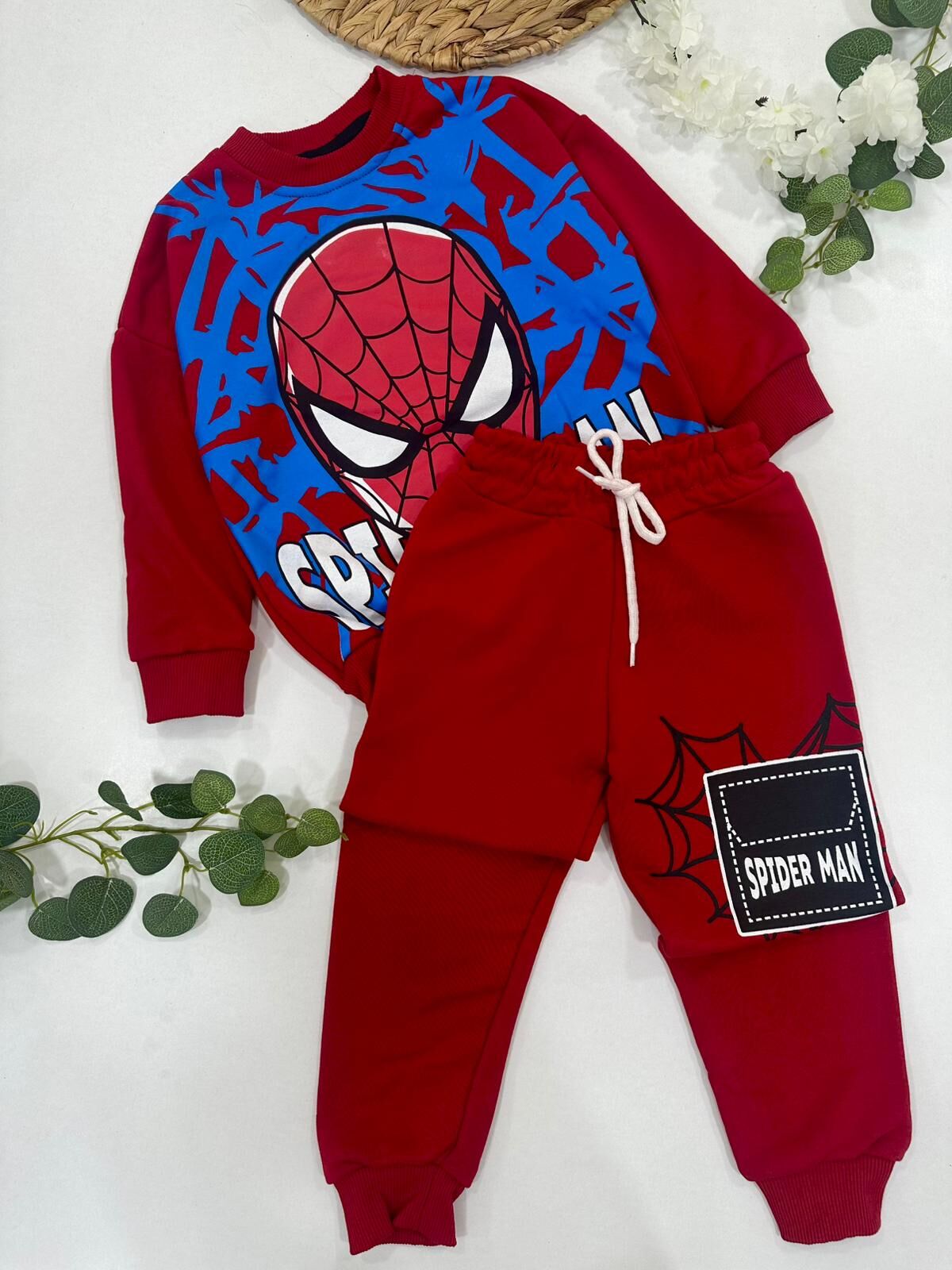 ERKEK ÇOCUK SPİDERMAN BASKILI EŞOFMAN TAKIMI