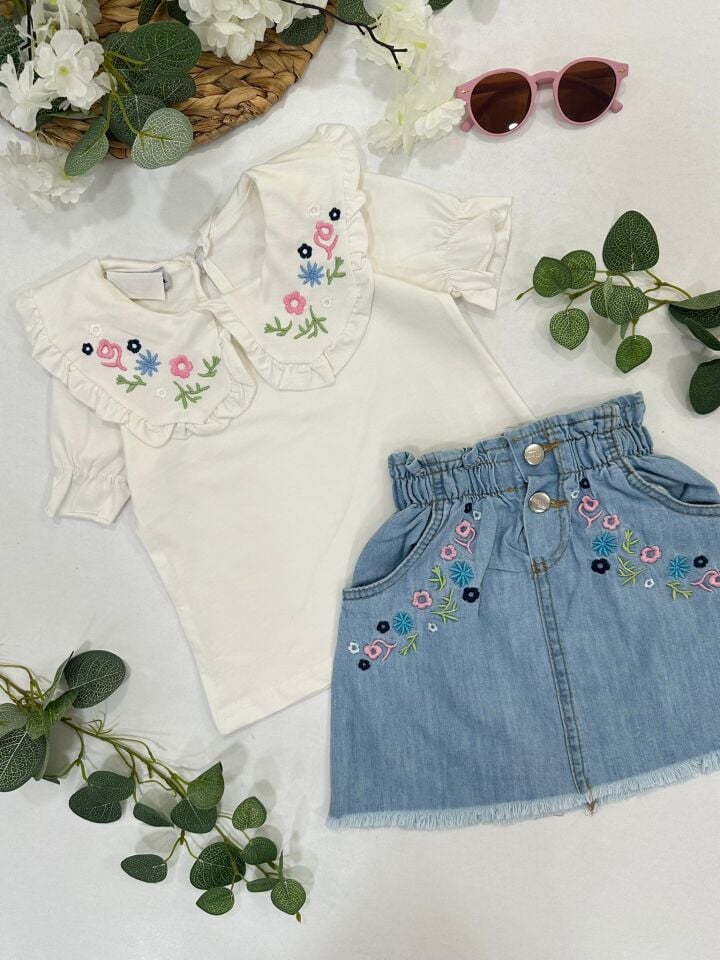 KIZ ÇOCUK ETEKLİ TAKIM