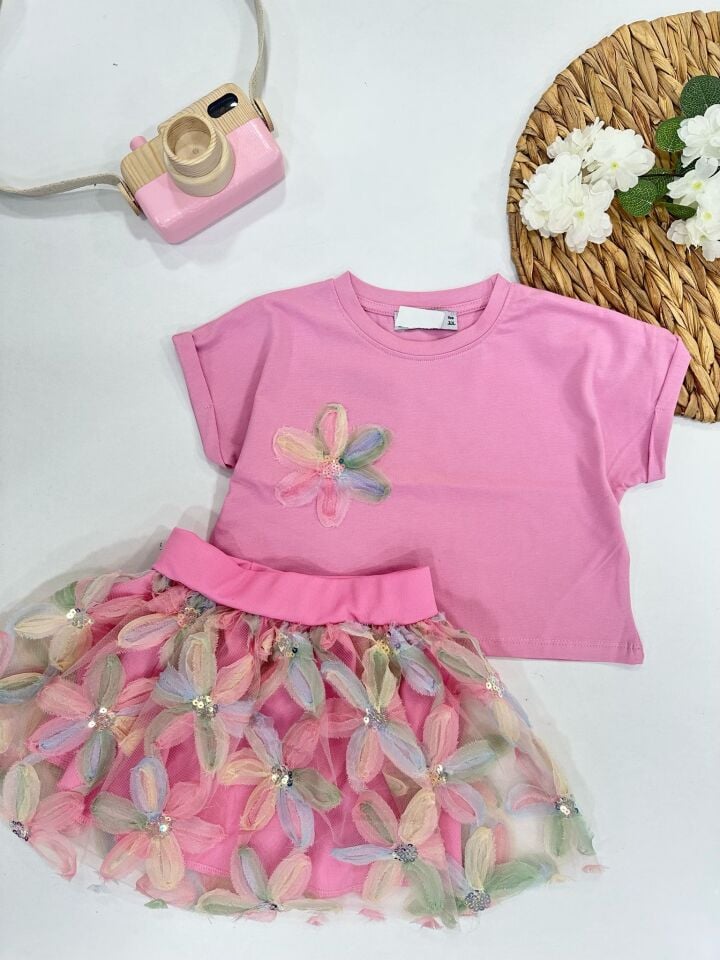 KIZ ÇOCUK ETEKLİ TAKIM