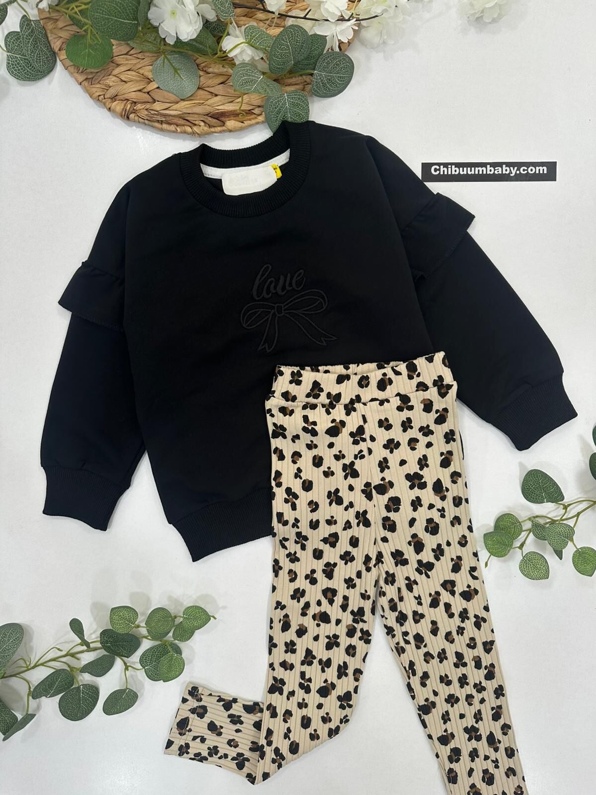 KIZ ÇOCUK FIRFIRLI TAYTLI TAKIM