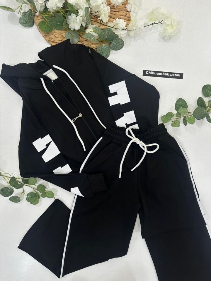 KIZ ÇOCUK KAPŞONLU EŞOFMAN TAKIMI