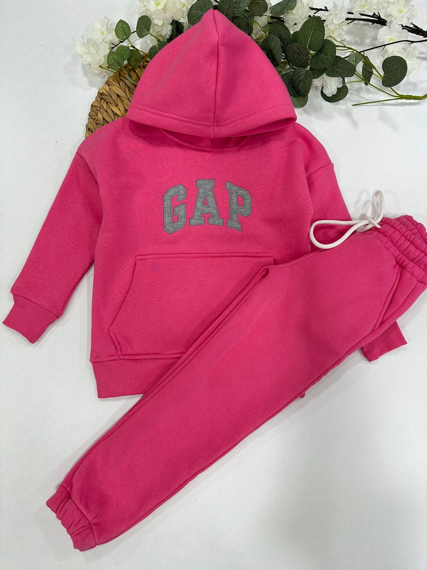 KIZ ÇOCUK KAPŞONLU EŞOFMAN TAKIMI