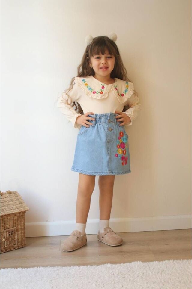 KIZ ÇOCUK KOT ETEKLİ TAKIM