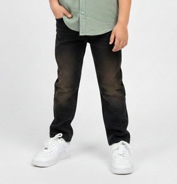 Esnek Pamuklu Çocuk Jean Pantolon Arkası Lastikli Rahat Kalıp