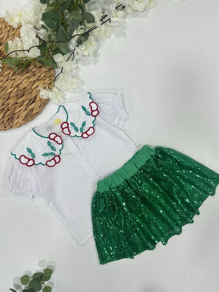 KIZ ÇOCUK PUL ETEKLİ TAKIM