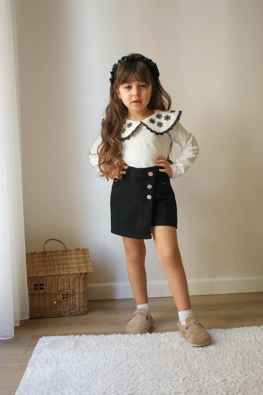 KIZ ÇOCUK SORT ETEKLİ TAKIM