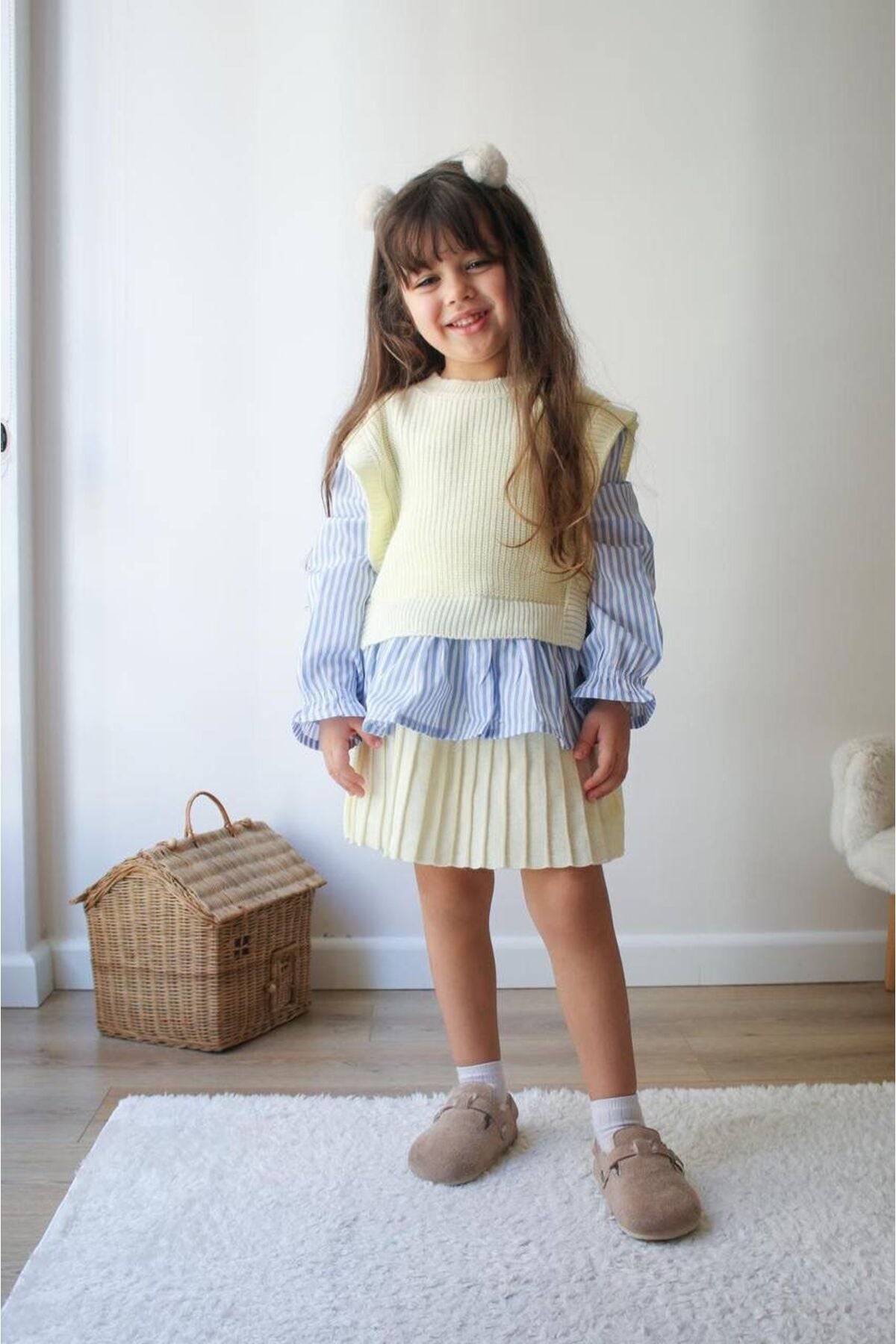 KIZ ÇOCUK YELEKLİ TAKIM