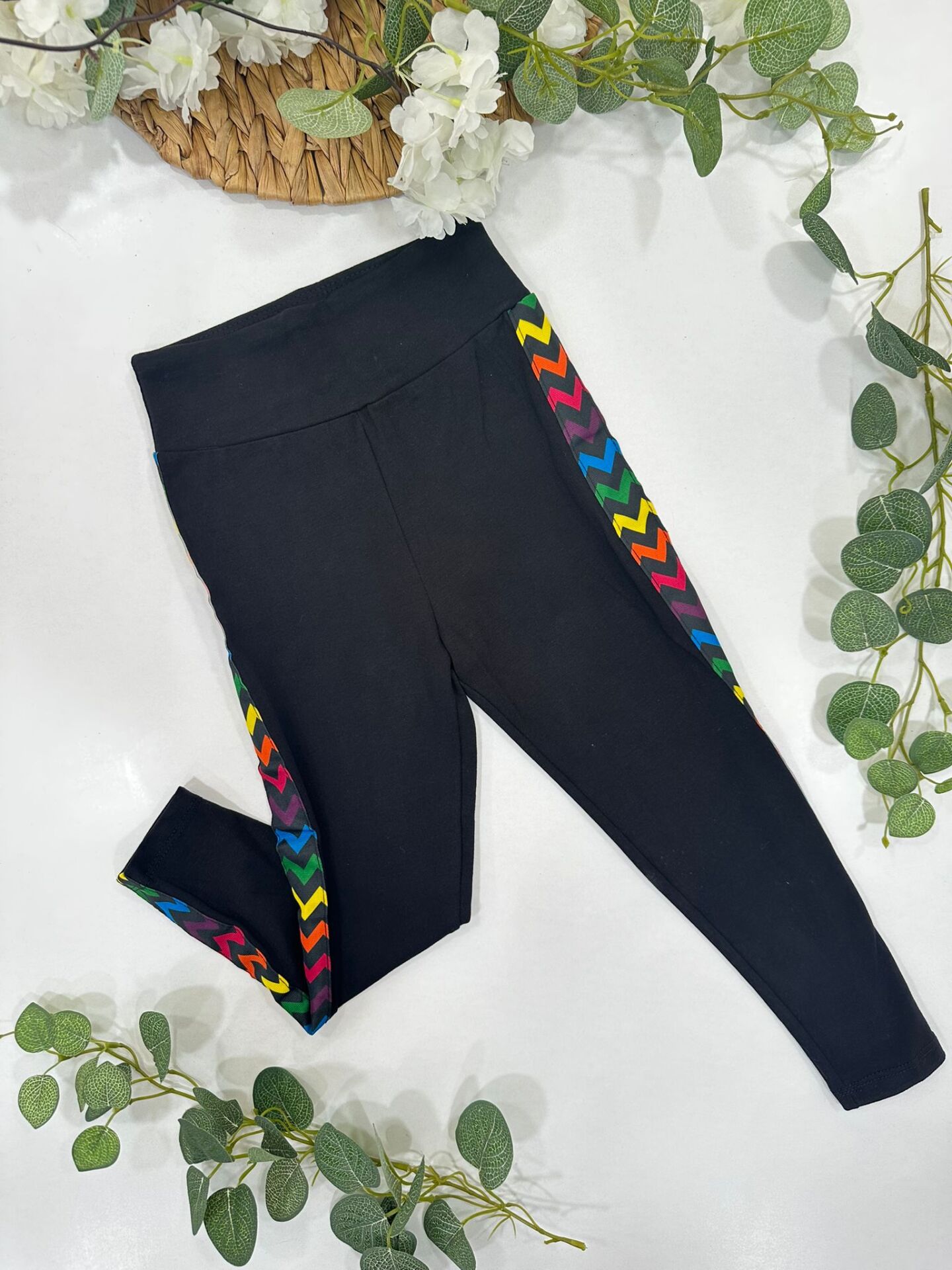 KIZ ÇOCUK ŞERİTLİ TAYT