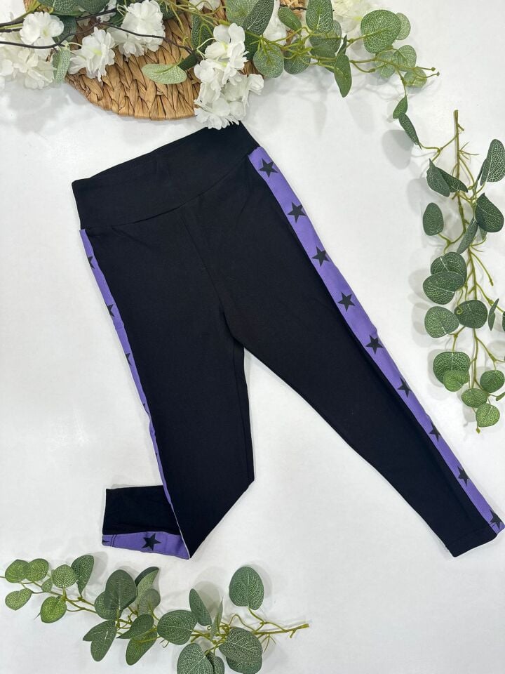 KIZ ÇOCUK ŞERİTLİ TAYT