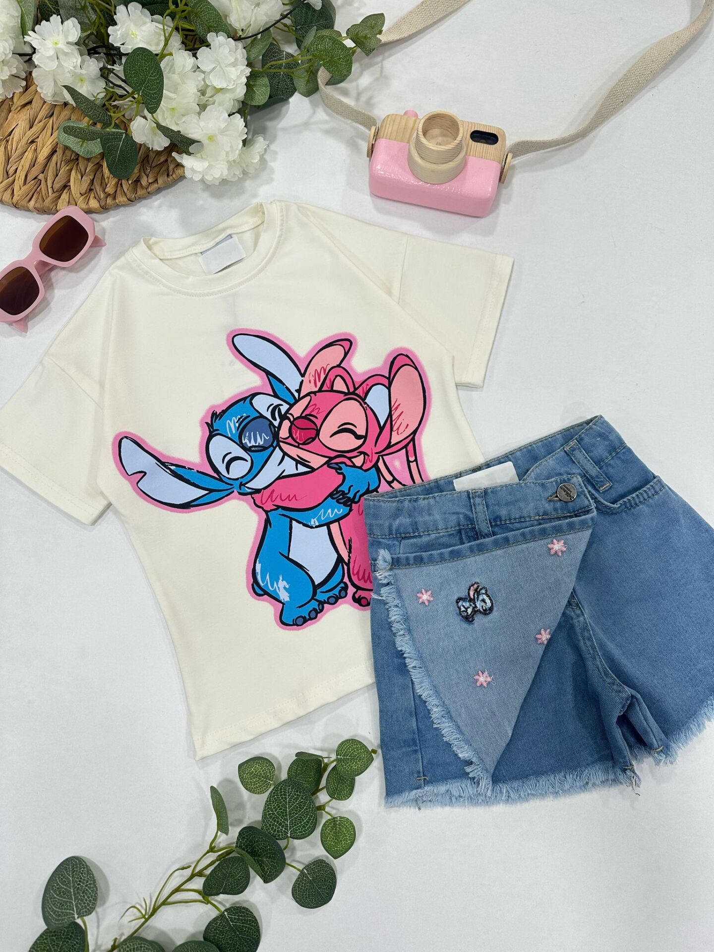 KIZ ÇOCUK ŞORTLU TAKIM