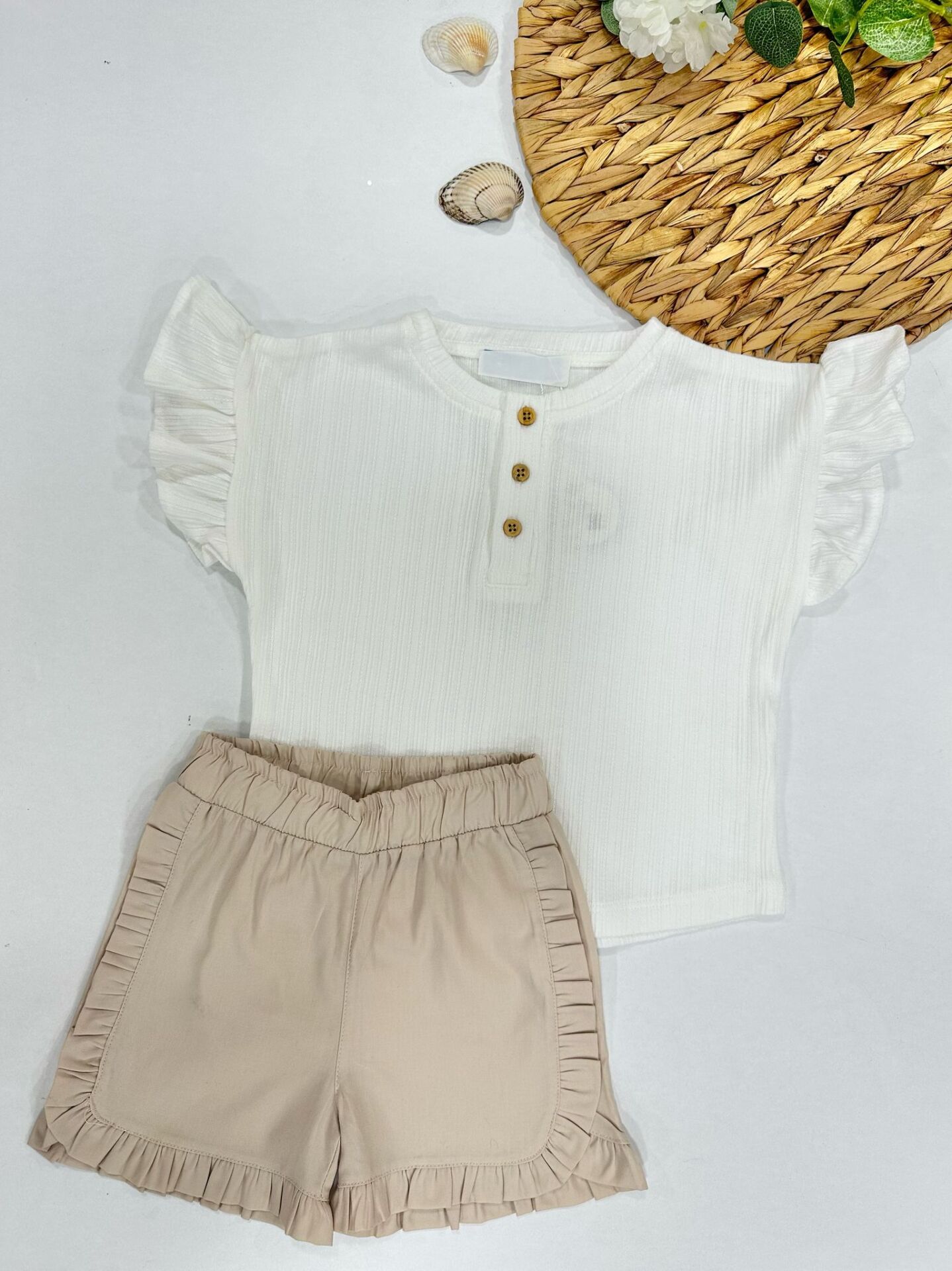 KIZ ÇOCUK ŞORTLU TAKIM