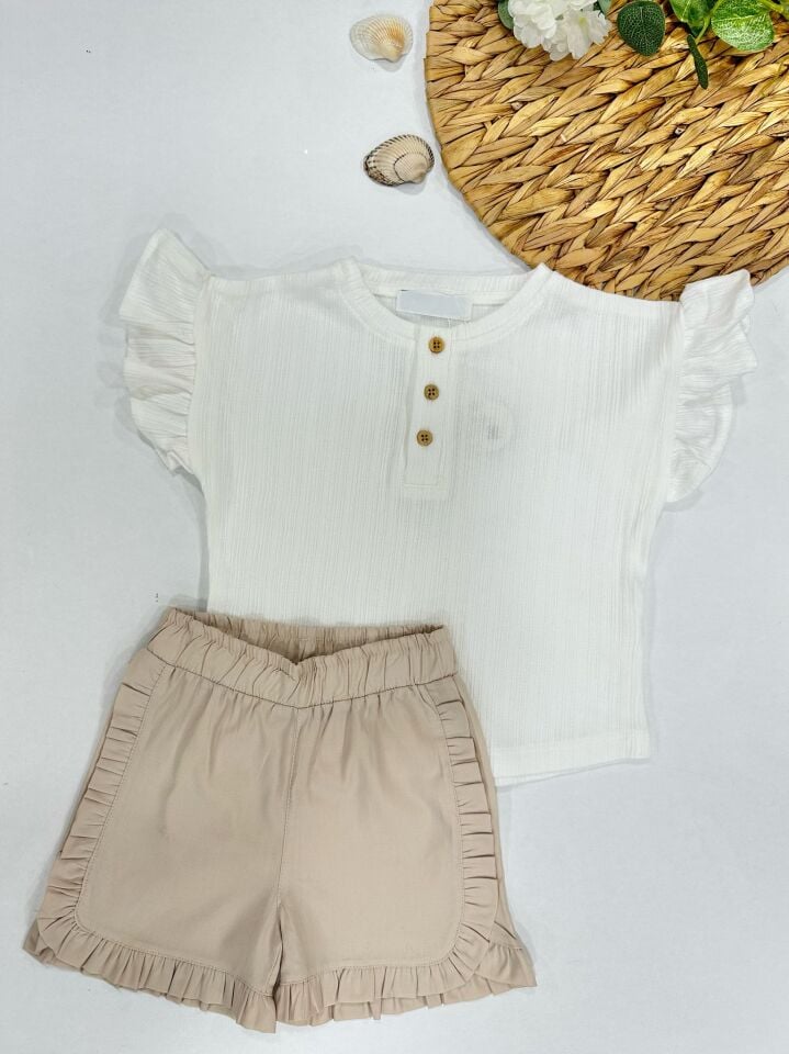 KIZ ÇOCUK ŞORTLU TAKIM