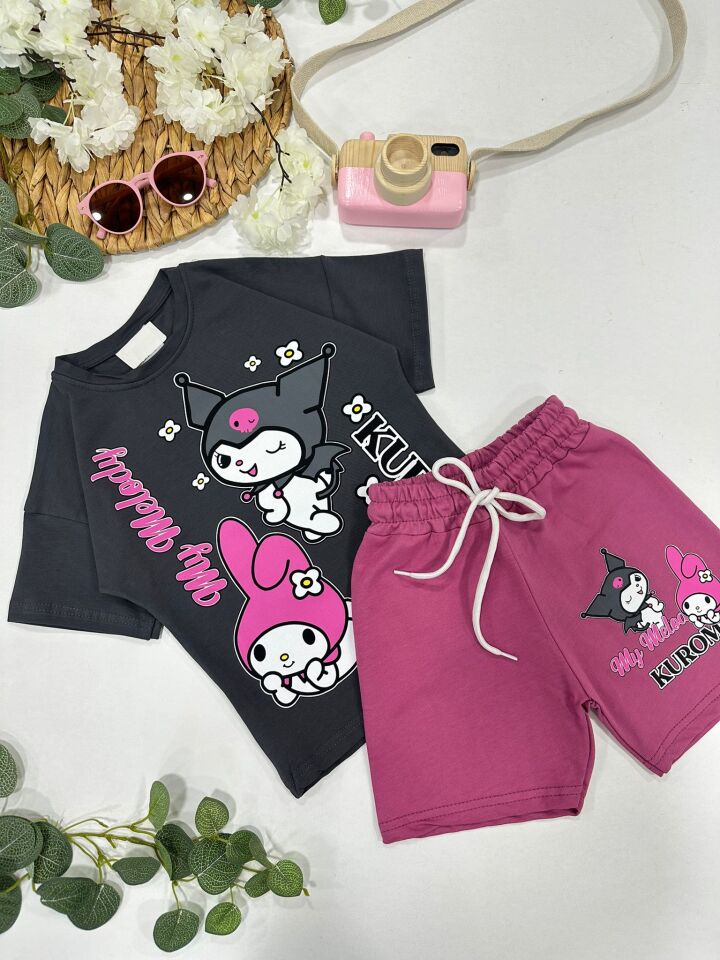 KIZ ÇOCUK ŞORTLU TAKIM