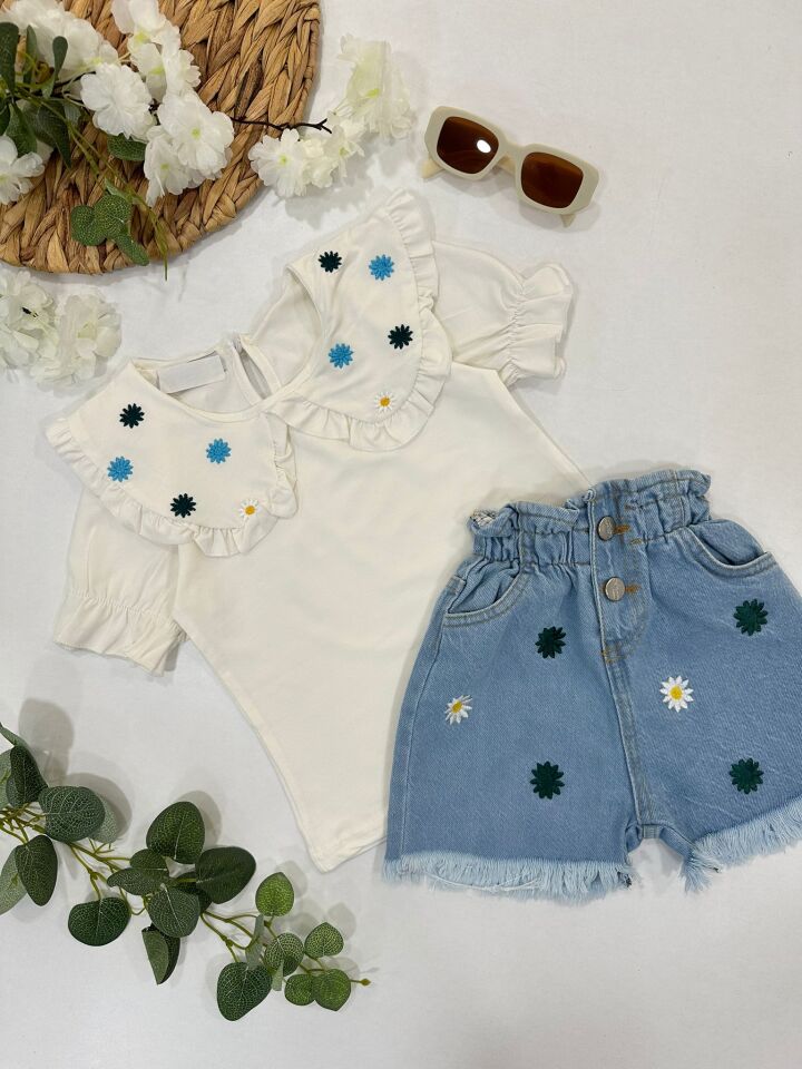 KIZ ÇOCUK ŞORTLU TAKIM