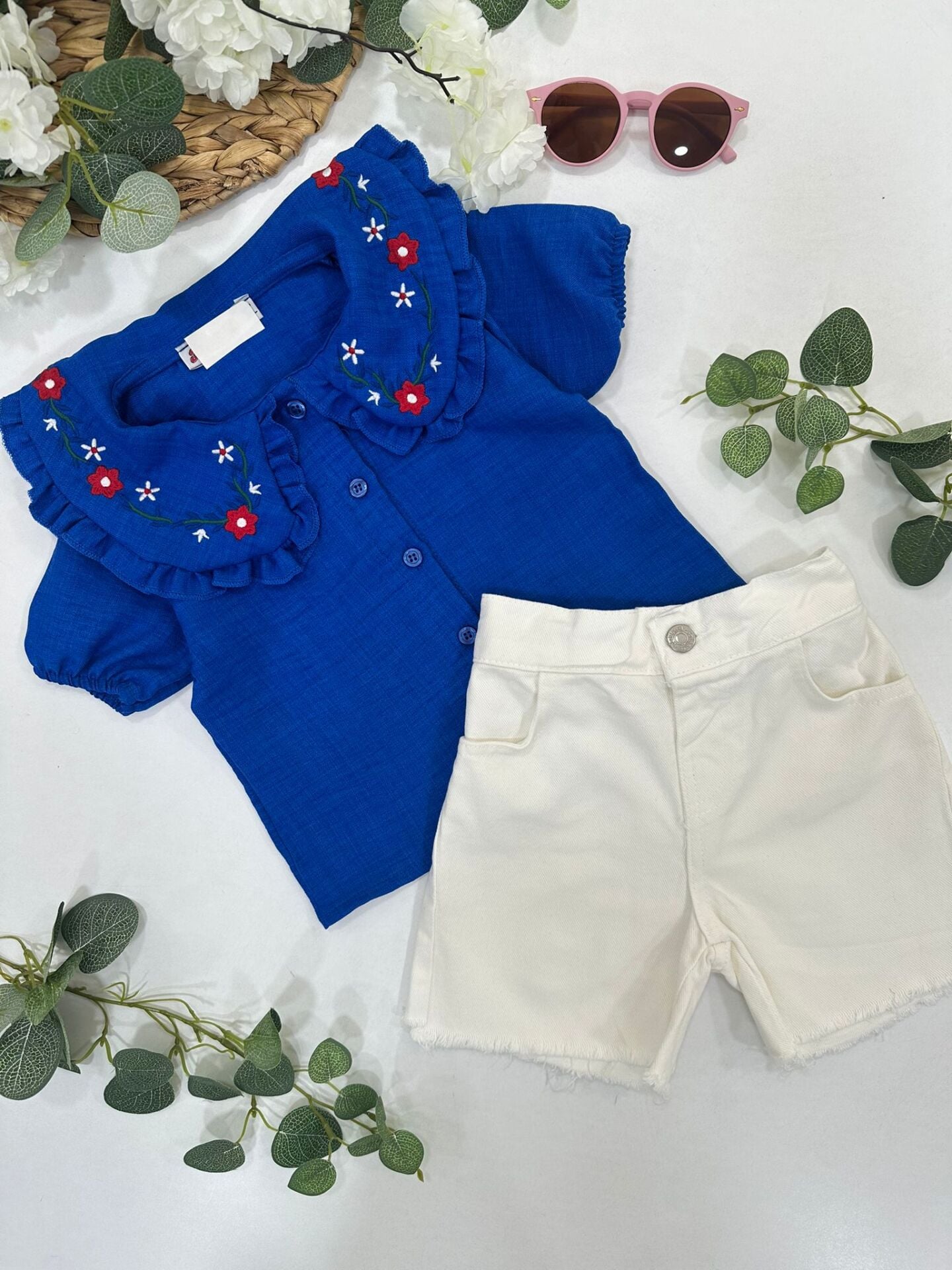 KIZ ÇOCUK ŞORTLU TAKIM