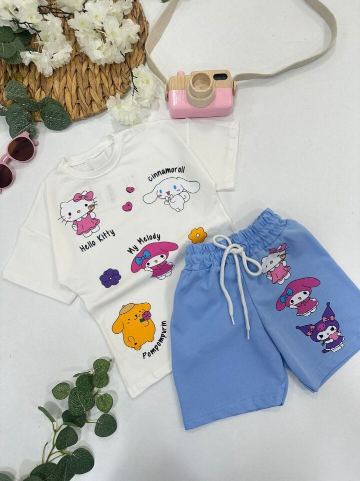 KIZ ÇOCUK ŞORTLU TAKIM