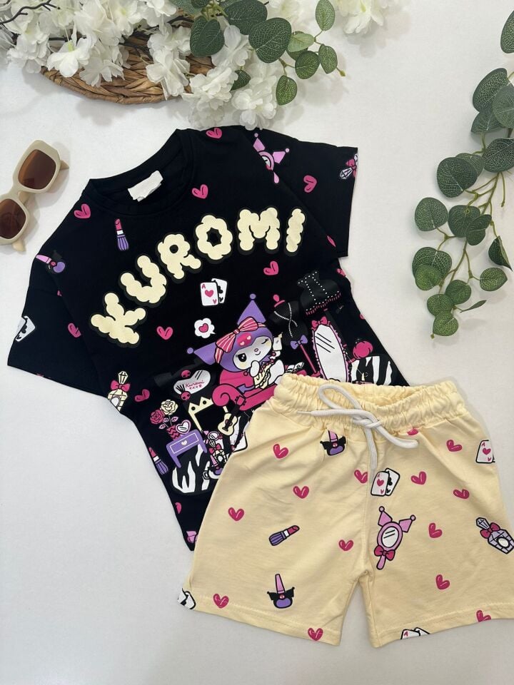 KIZ ÇOCUK ŞORTLU TAKIM