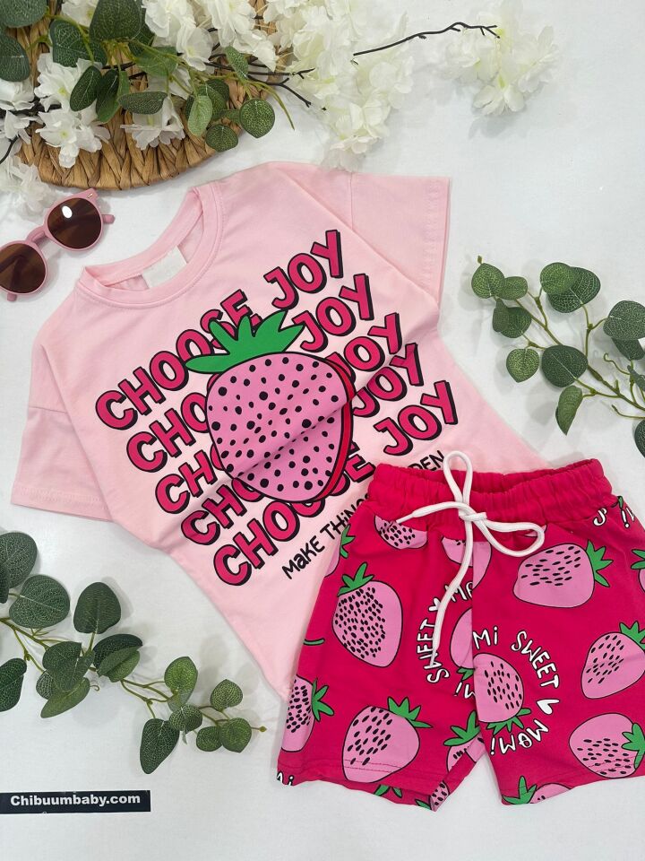 KIZ ÇOCUK ŞORTLU TAKIM