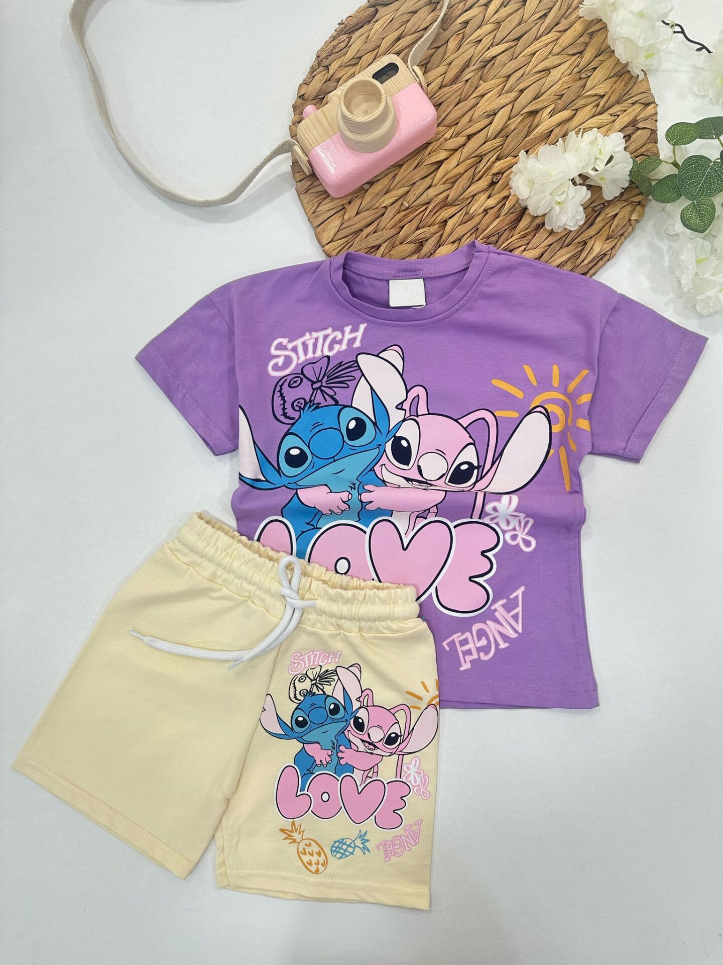 KIZ ÇOCUK ŞORTLU TAKIM