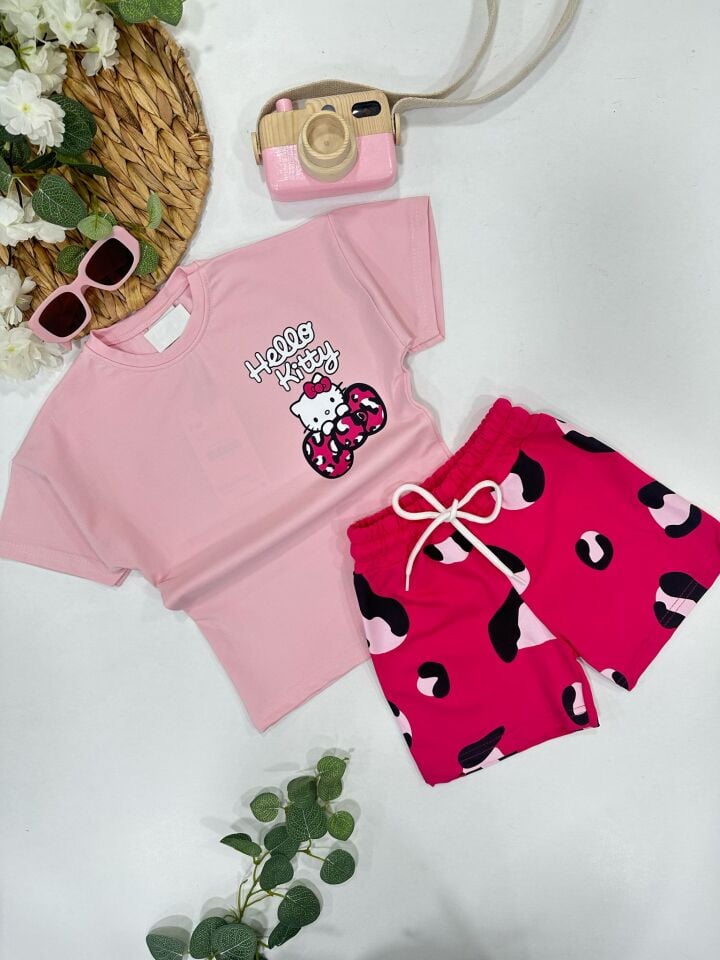 KIZ ÇOCUK ŞORTLU TAKIM