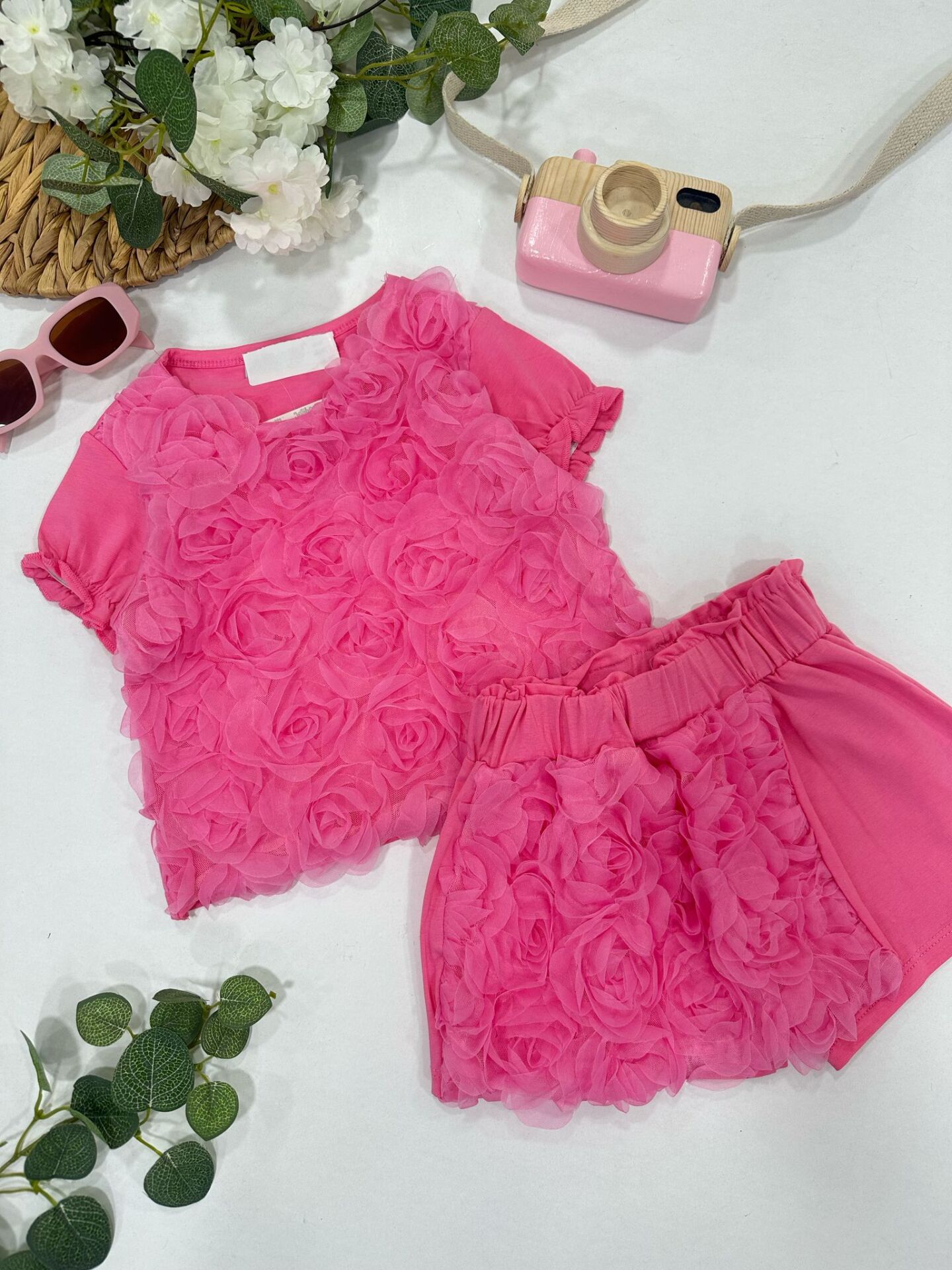 KIZ ÇOCUK ŞORTLU TAKIM