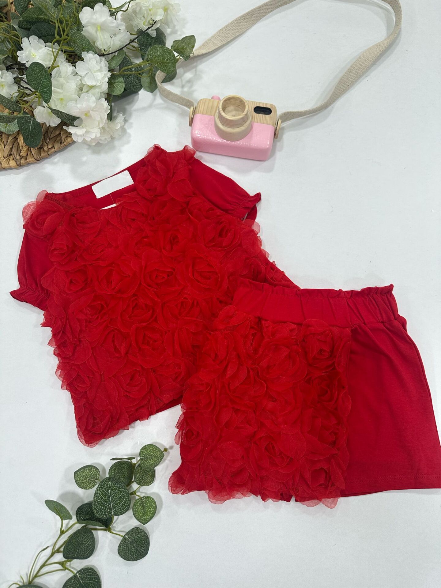 KIZ ÇOCUK ŞORTLU TAKIM