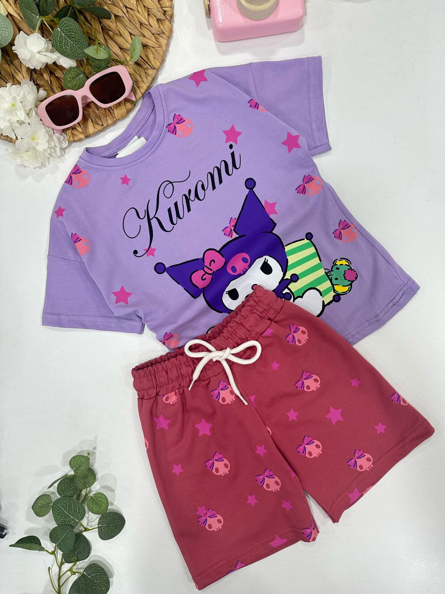 KIZ ÇOCUK ŞORTLU TAKIM