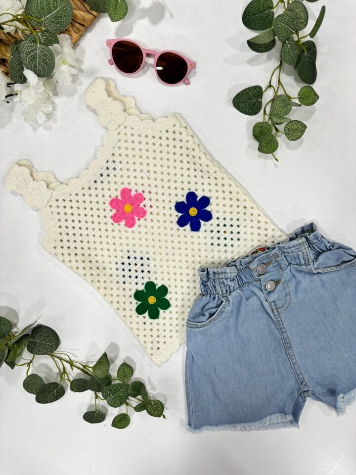 KIZ ÇOCUK ŞORTLU TAKIM