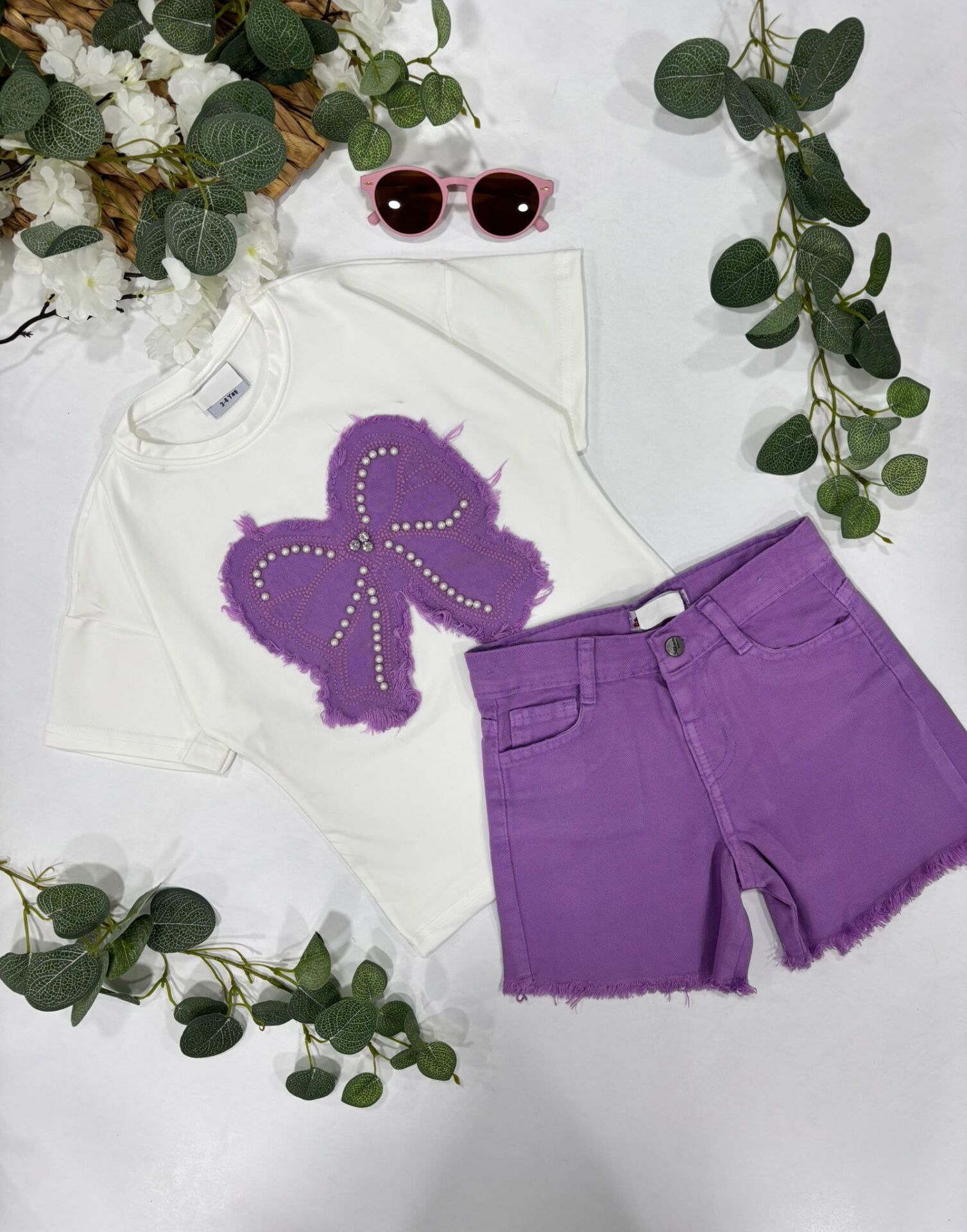 KIZ ÇOCUK ŞORTLU TAKIM