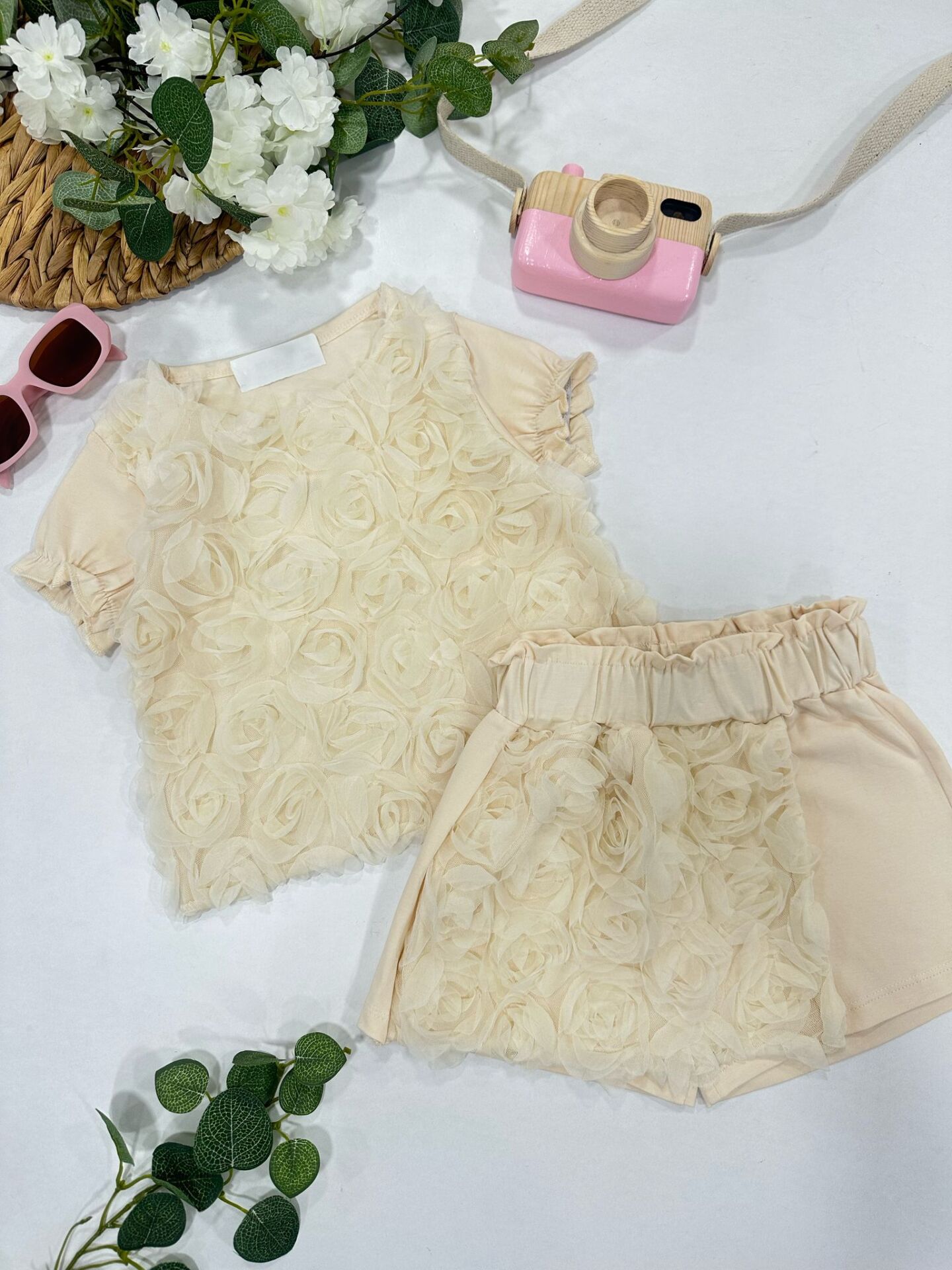 KIZ ÇOCUK ŞORTLU TAKIM