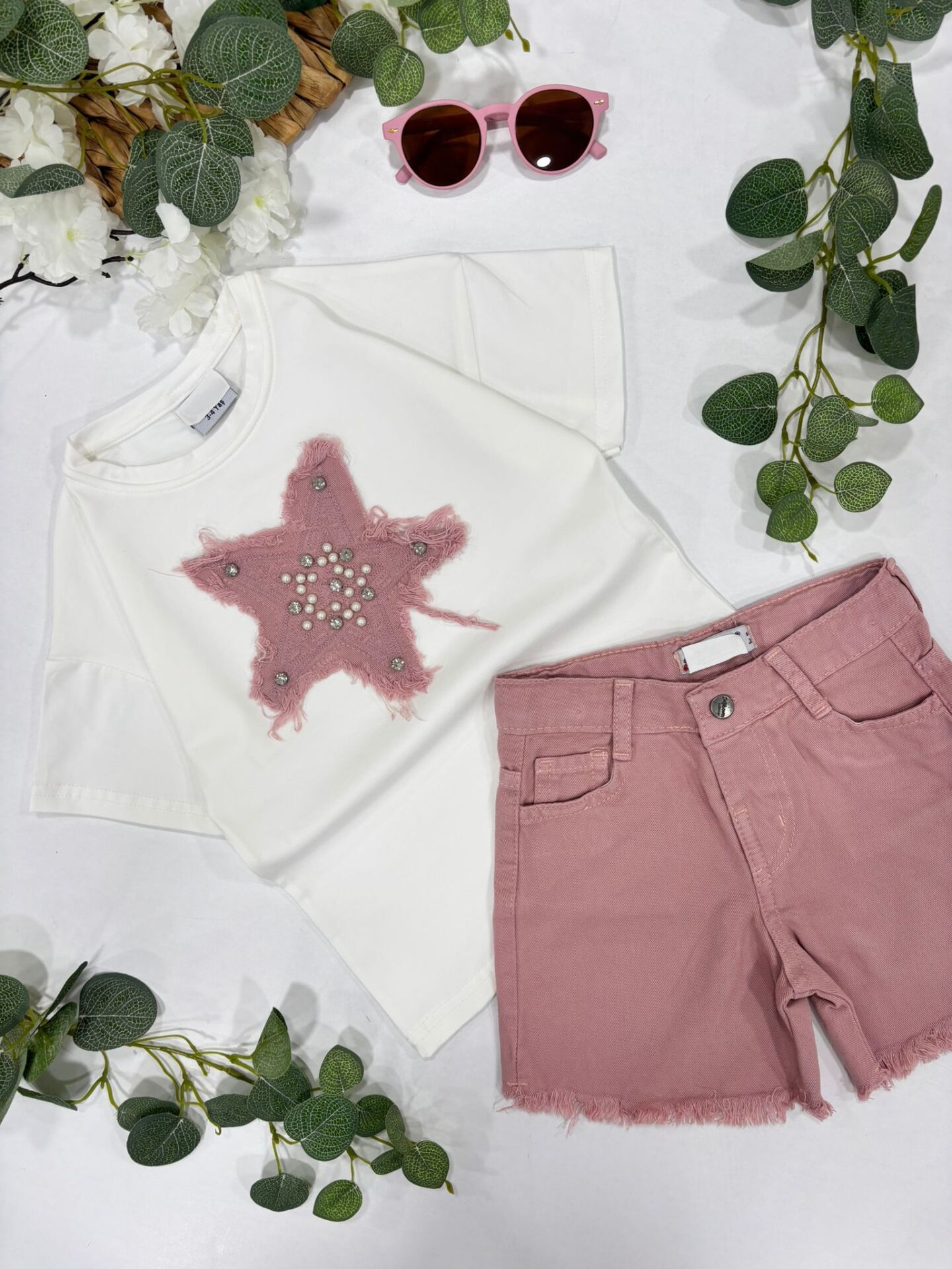 KIZ ÇOCUK ŞORTLU TAKIM