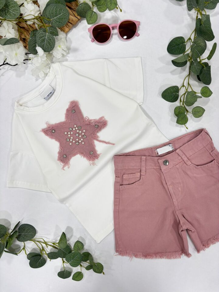 KIZ ÇOCUK ŞORTLU TAKIM