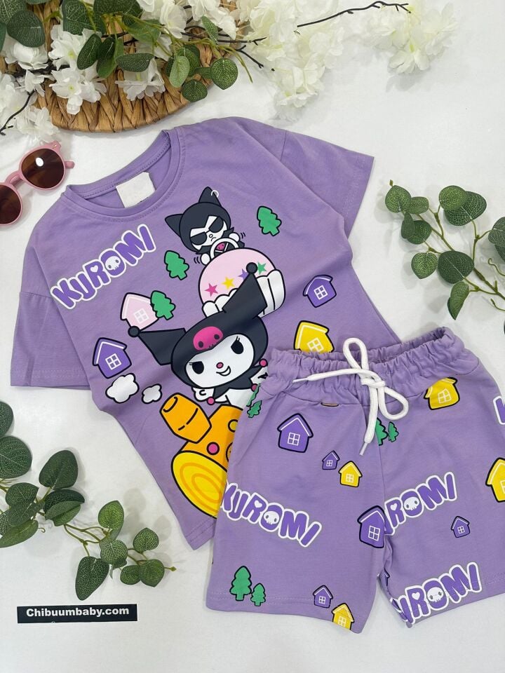 KIZ ÇOCUK ŞORTLU TAKIM