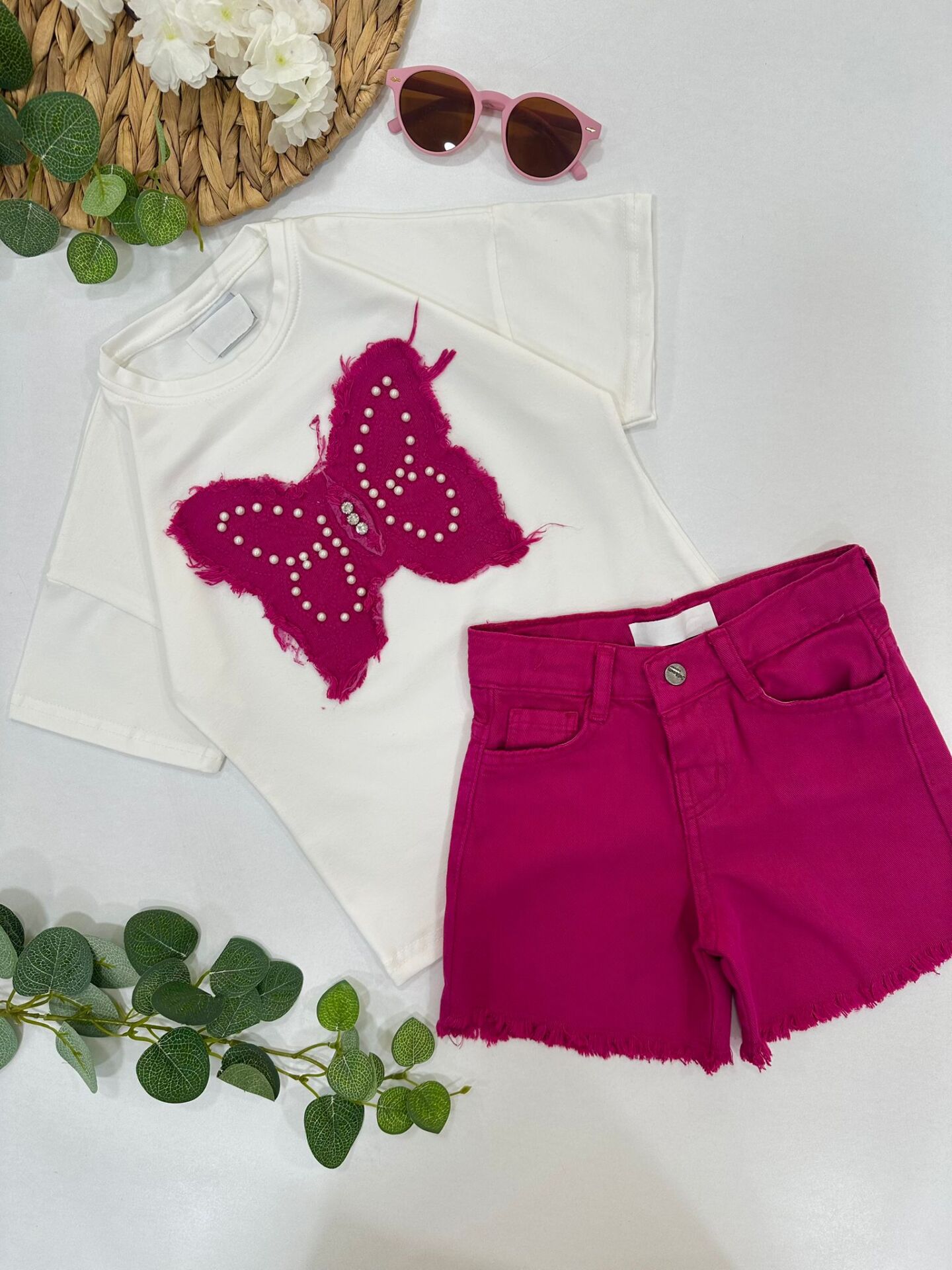 KIZ ÇOCUK ŞORTLU TAKIM