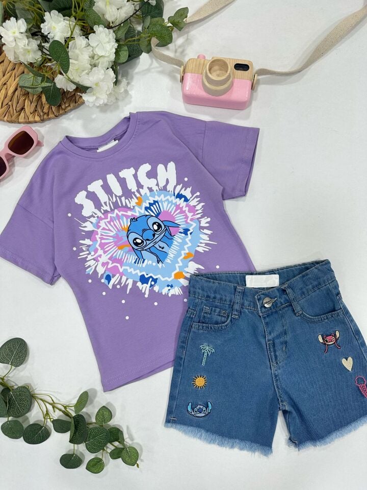 KIZ ÇOCUK ŞORTLU TAKIM