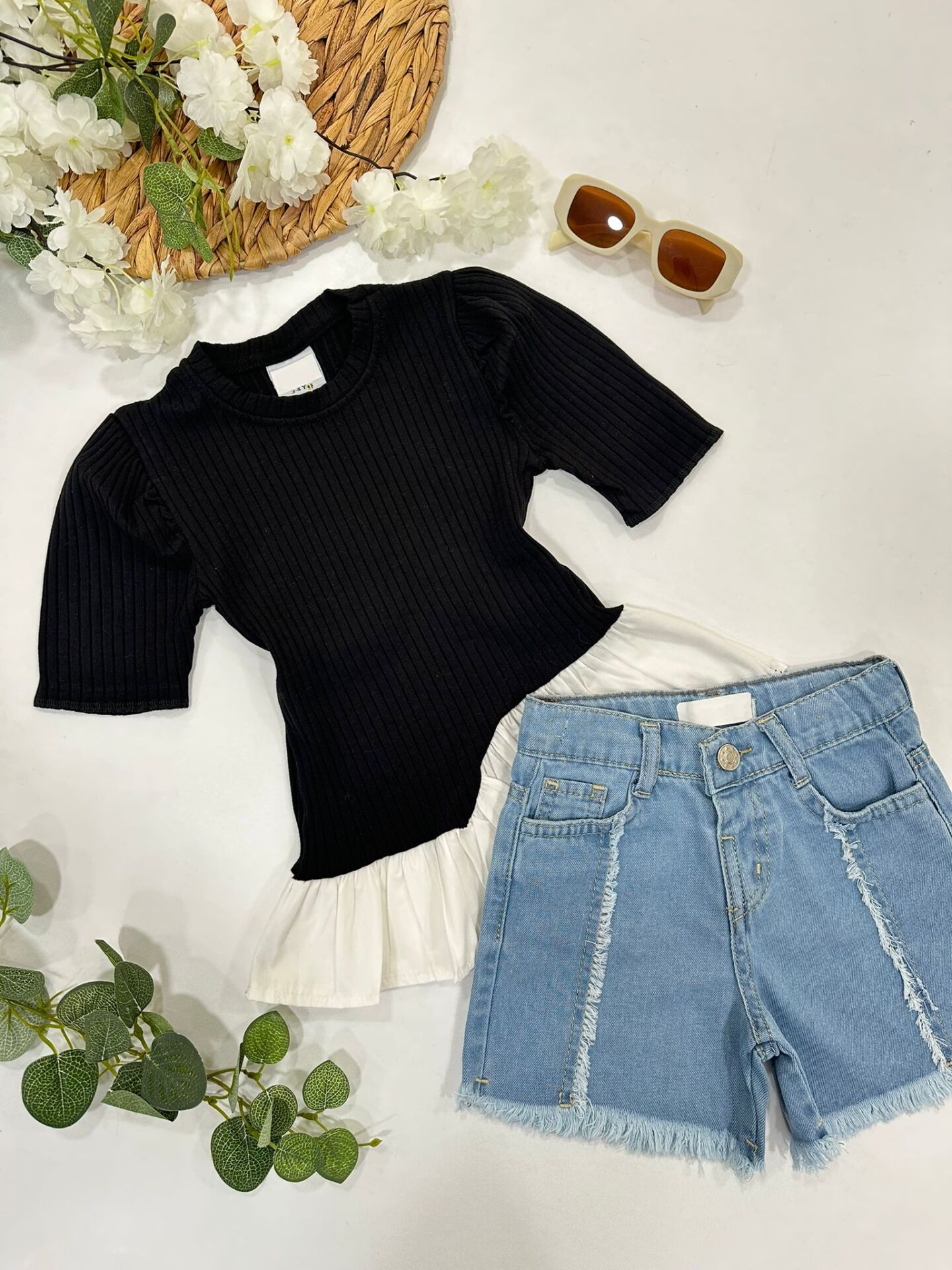 KIZ ÇOCUK ŞORTLU TAKIM