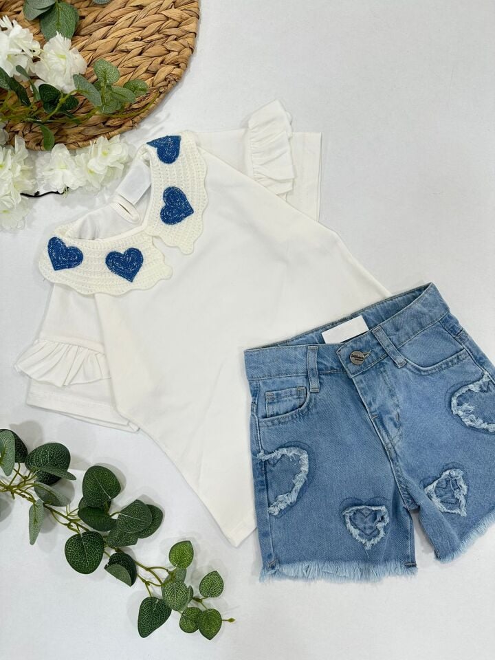 KIZ ÇOCUK ŞORTLU TAKIM