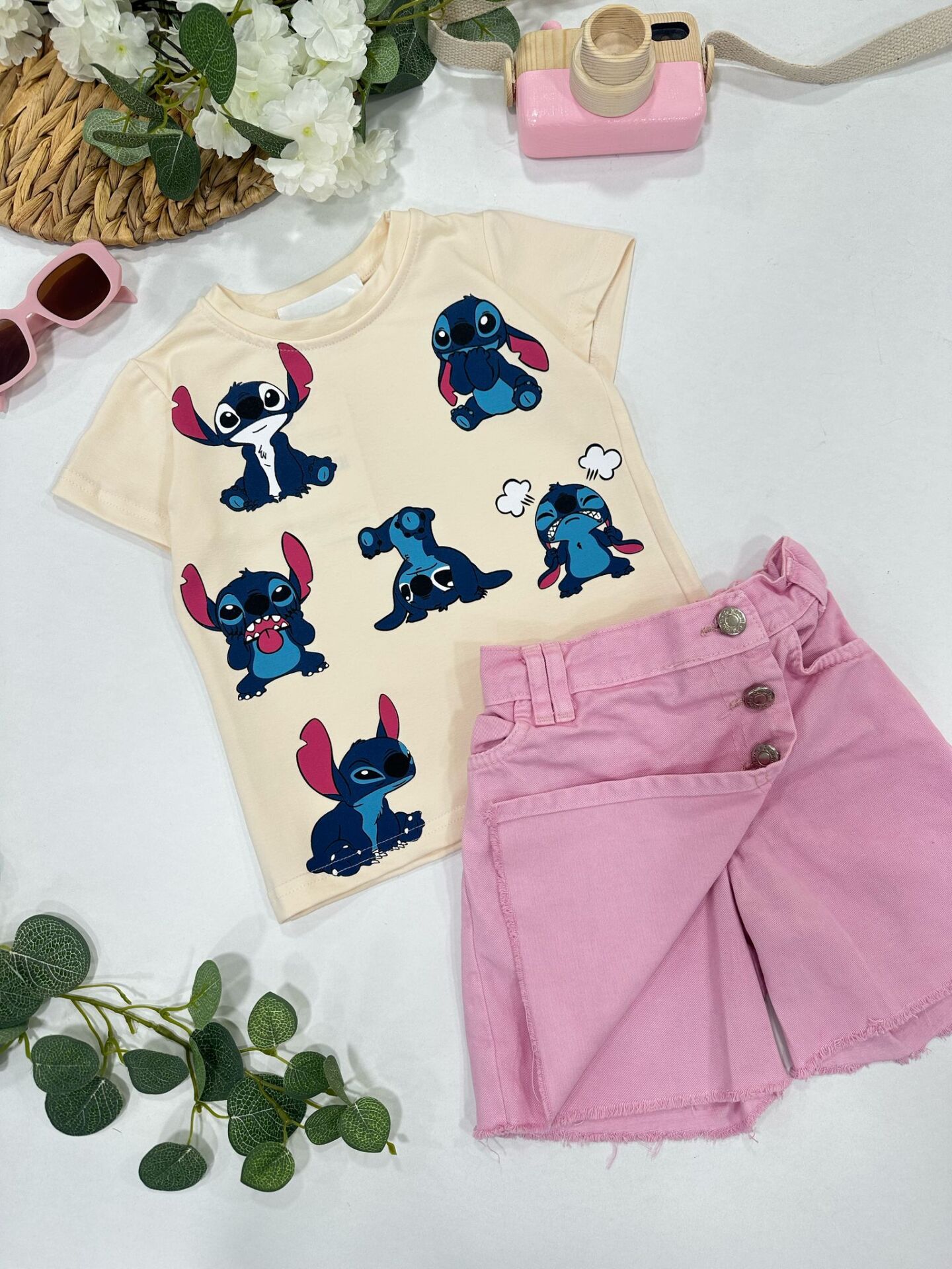 KIZ ÇOCUK ŞORTLU TAKIM