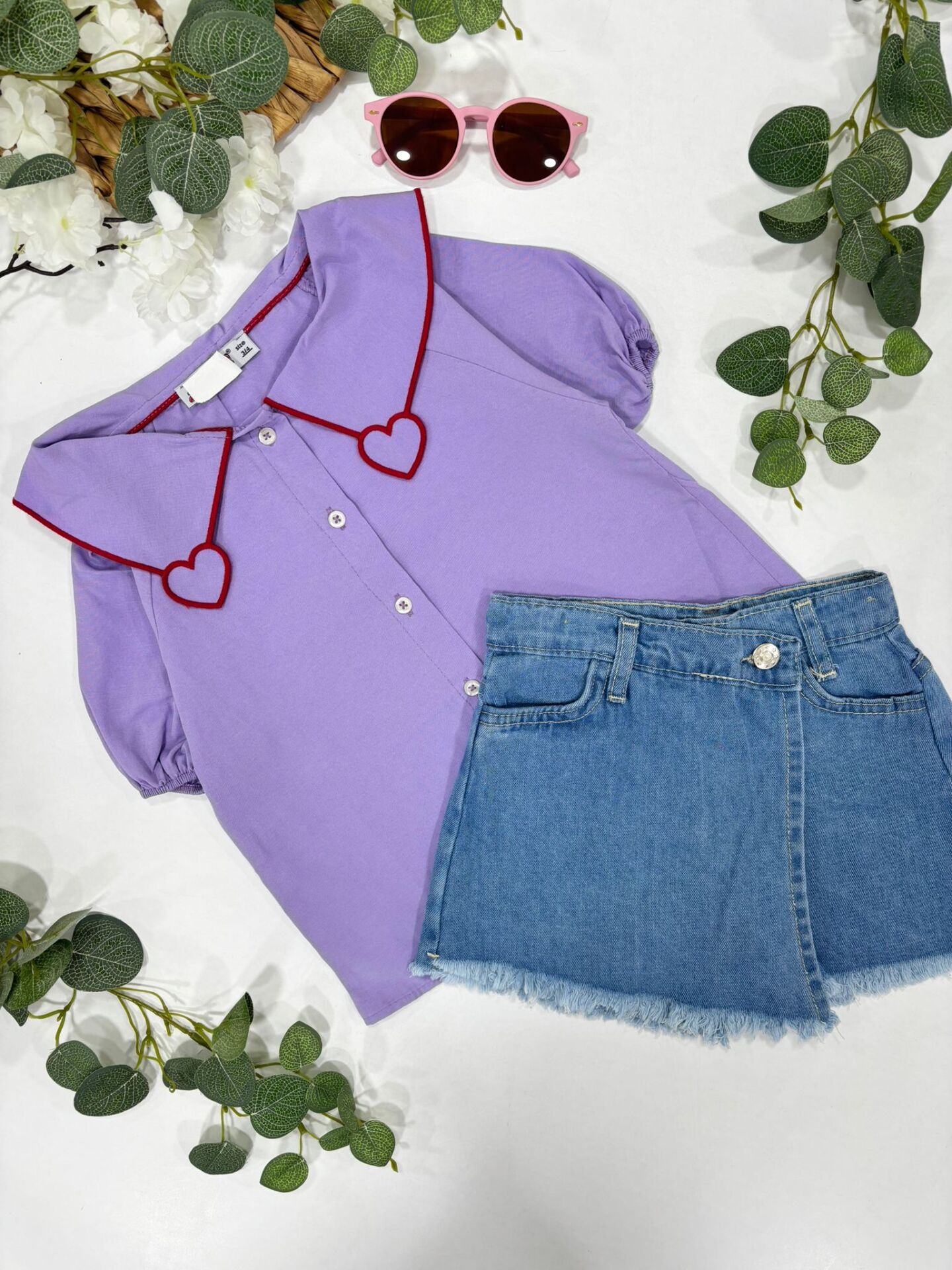 KIZ ÇOCUK ŞORTLU TAKIM