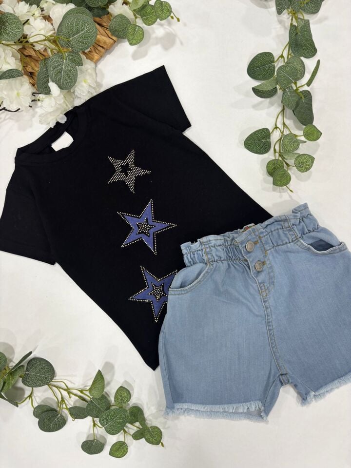 KIZ ÇOCUK ŞORTLU TAKIM