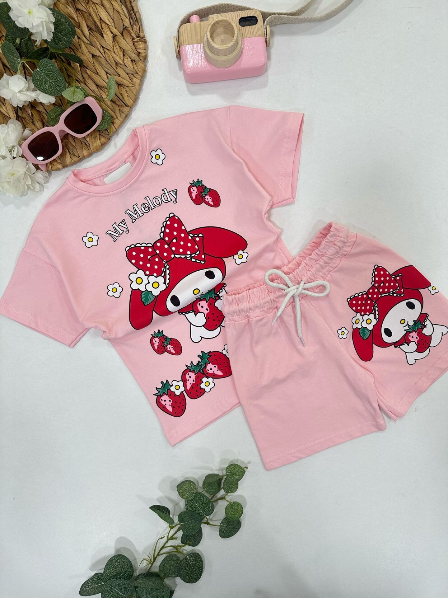 KIZ ÇOCUK ŞORTLU TAKIM