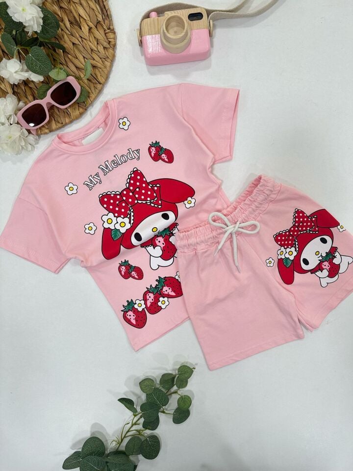 KIZ ÇOCUK ŞORTLU TAKIM