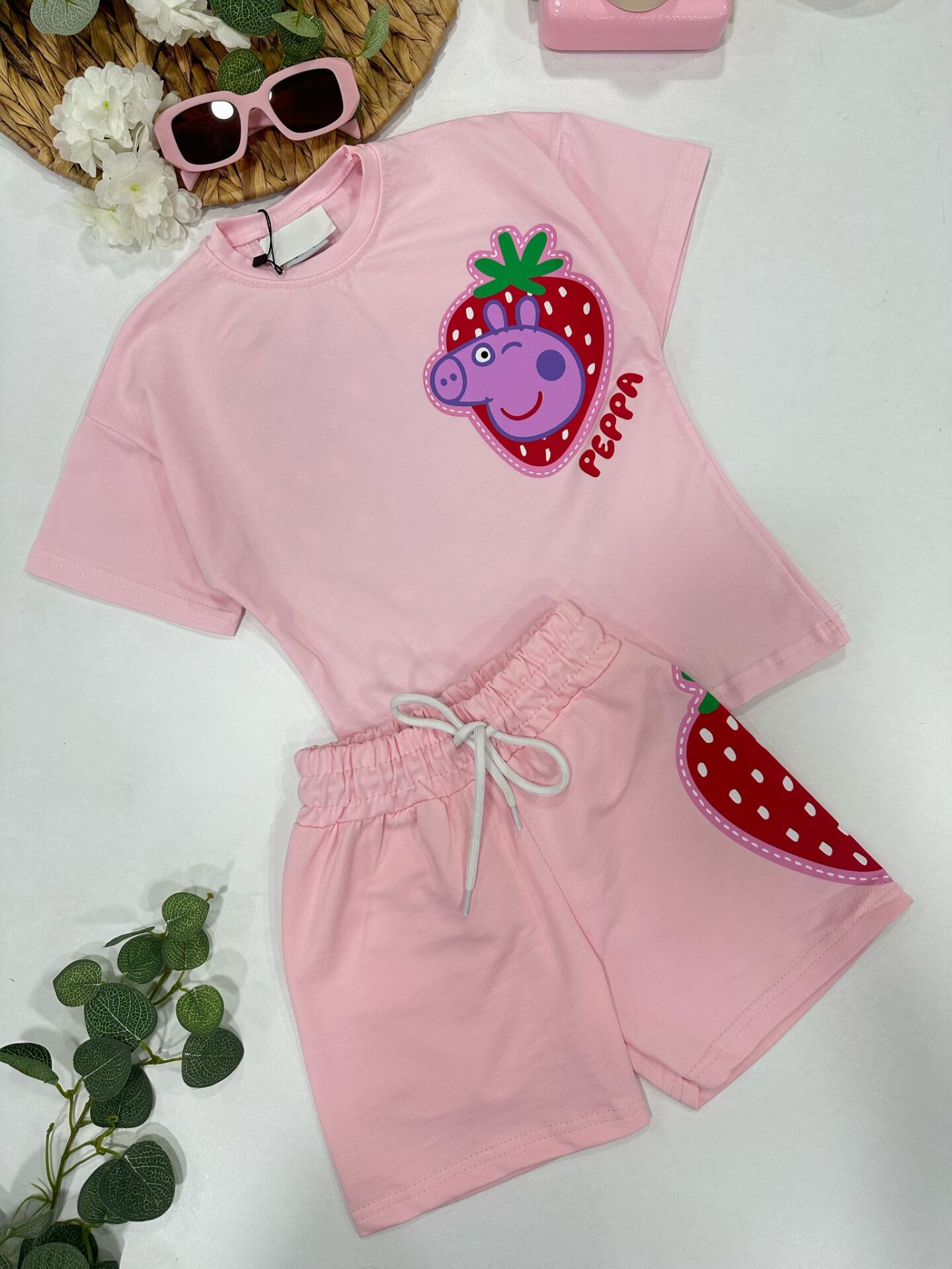 KIZ ÇOCUK ŞORTLU TAKIM